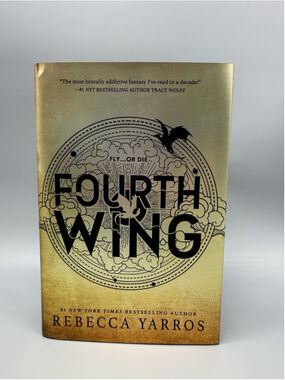 Fourth Wing Rebecca Yarros 1st Ed 8th Printing Hardcover Red Tower Books 2023